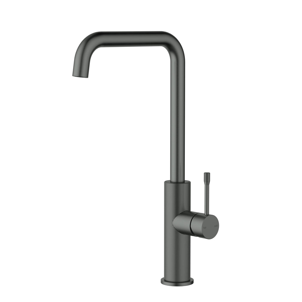 Ikon Linie Squareneck Sink Mixer - Gunmetal