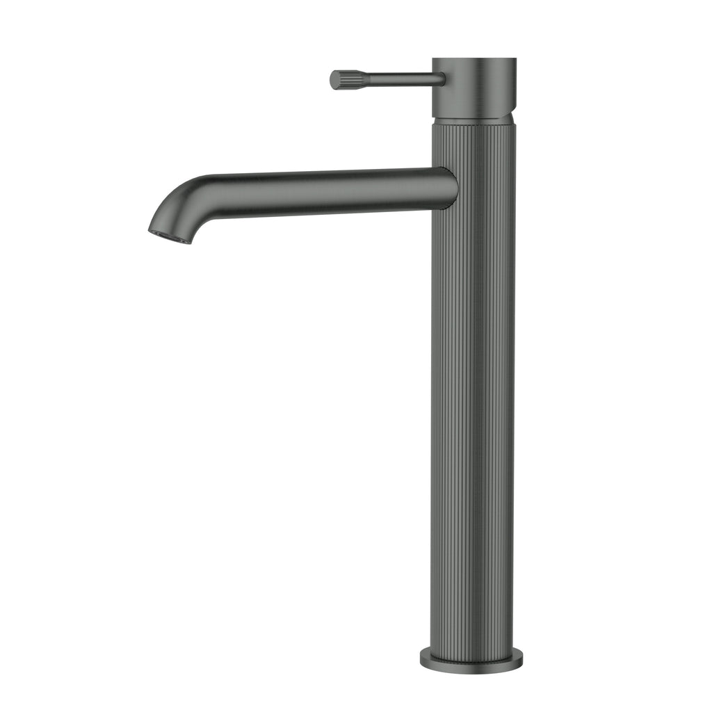 Ikon Linie High-Rise Basin Mixer - Gunmetal