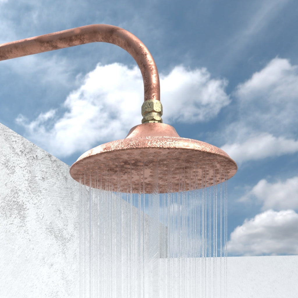 Haven Copper Shower Head Outdoor