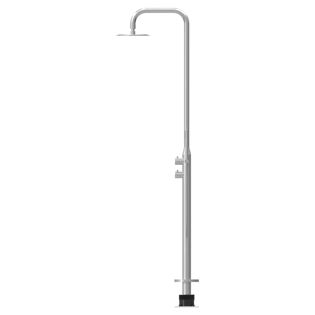 Haven Freestanding Outdoor Shower Kit 316 Stainless Steel Lead Free