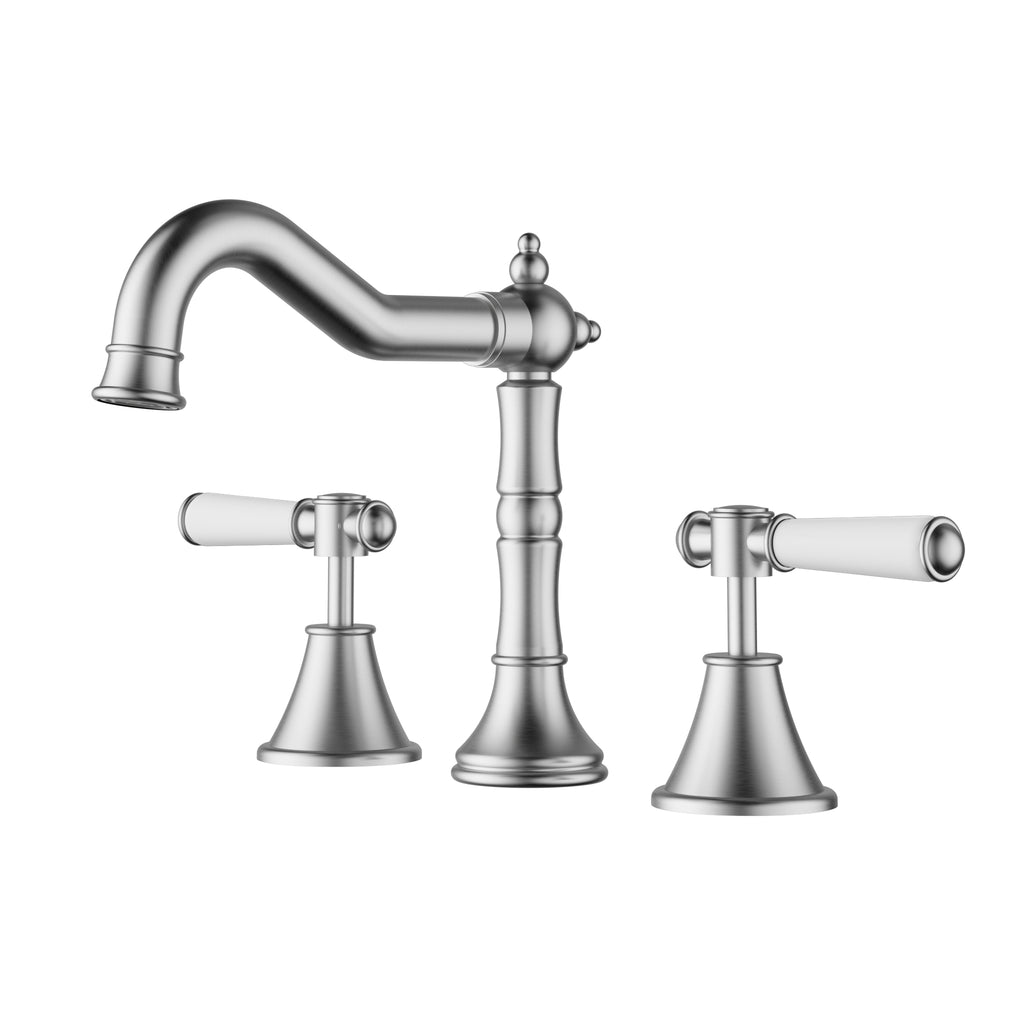 Ikon Clasico Basin Set - Brushed Nickel