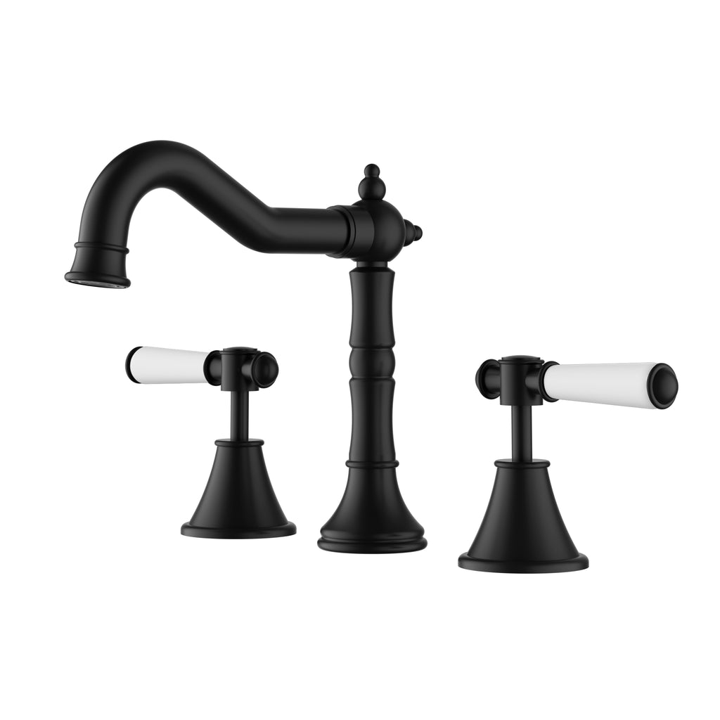 Ikon Clasico Basin Set - Matte Black