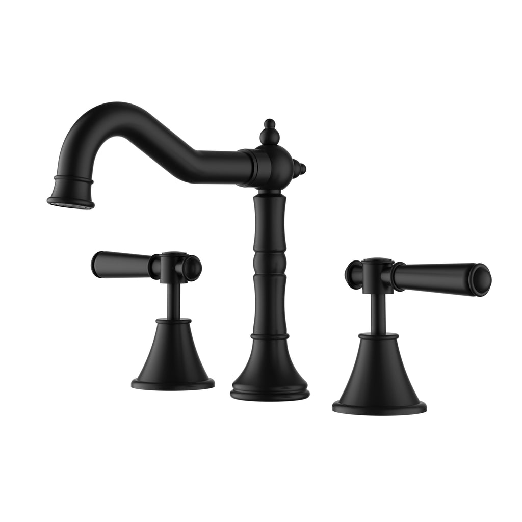 Ikon Clasico Basin Set - Matte Black