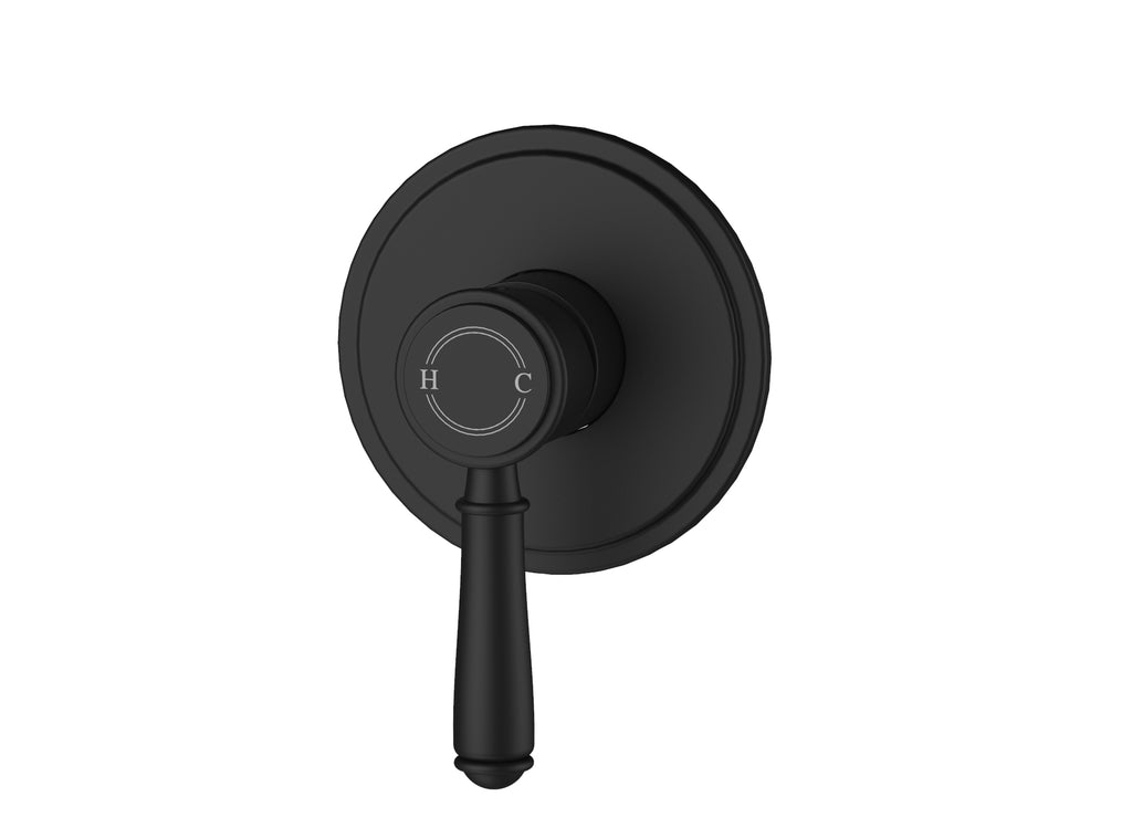 Ikon Clasico Wall Mixer Trim Kits - Matte Black
