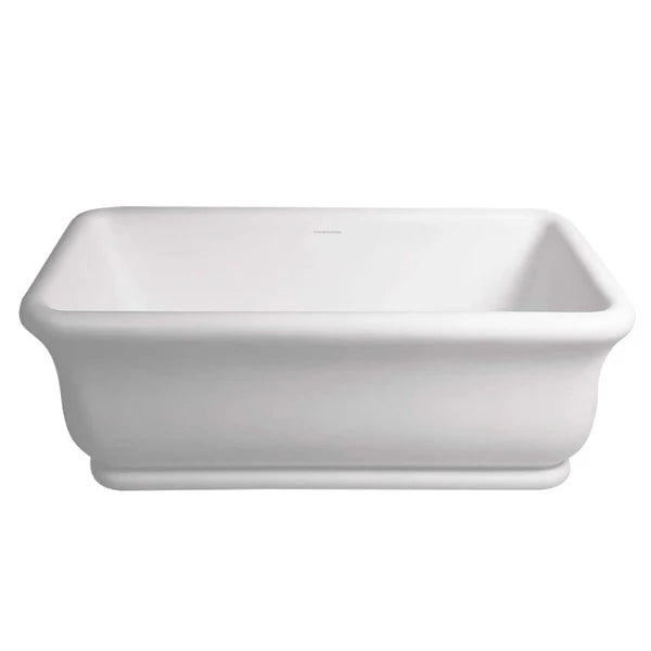 Turner Hastings Kirkham 180 x 84 TitanCast Solid Surface Bath - Gloss White
