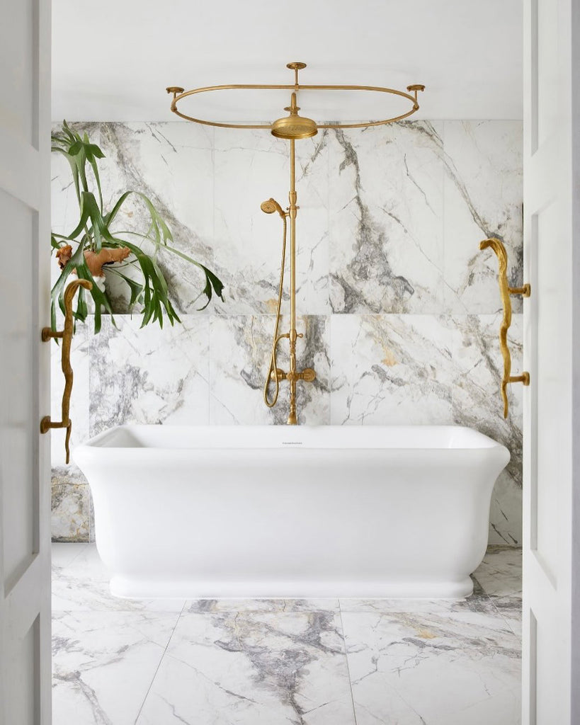 Turner Hastings Kirkham 180 x 84 TitanCast Solid Surface Bath - Satin Silk White