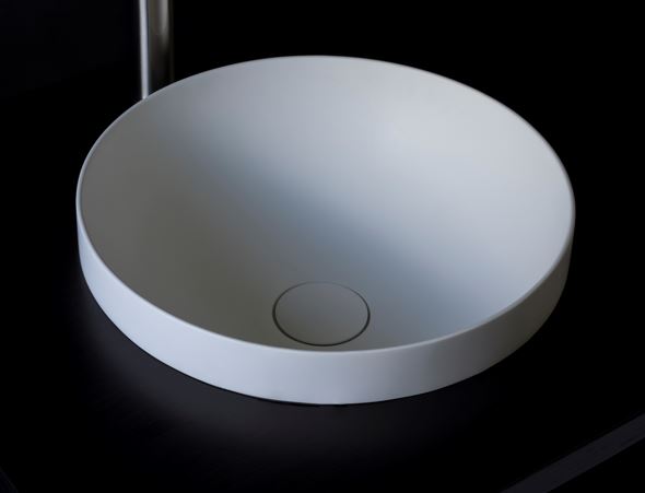 Kaskade Arundel Semi Inset Stone Basin - Matte White