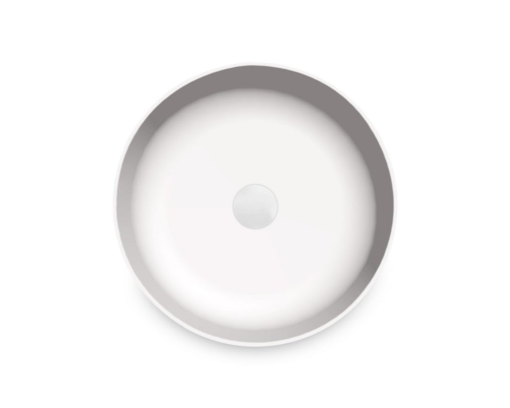 Kaskade Kolo Stone Basin - Matte White