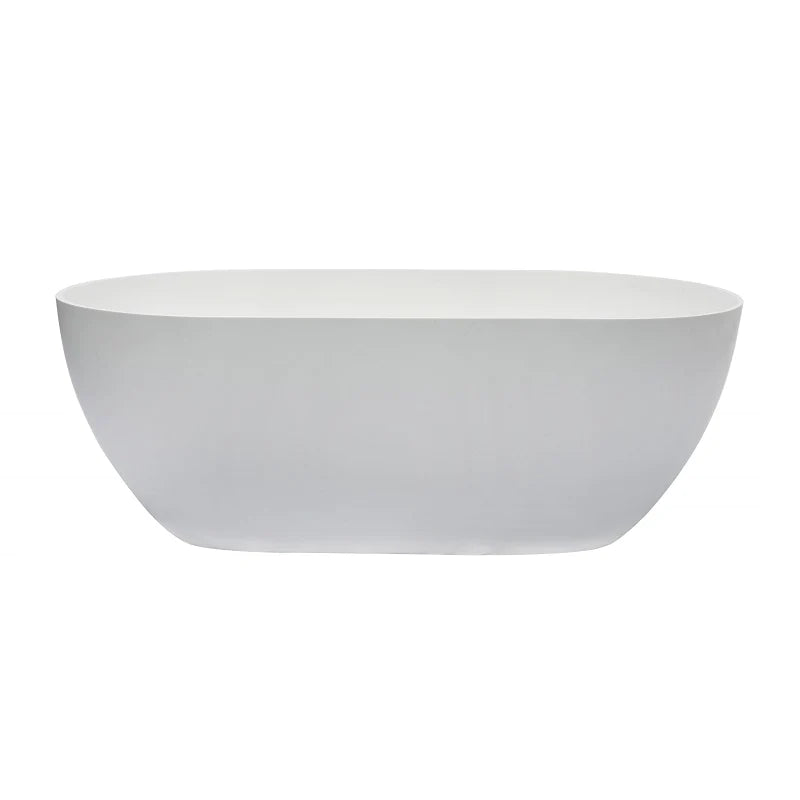Kaskade Lucia Freestanding Stone Bath 1400mm - Matte White