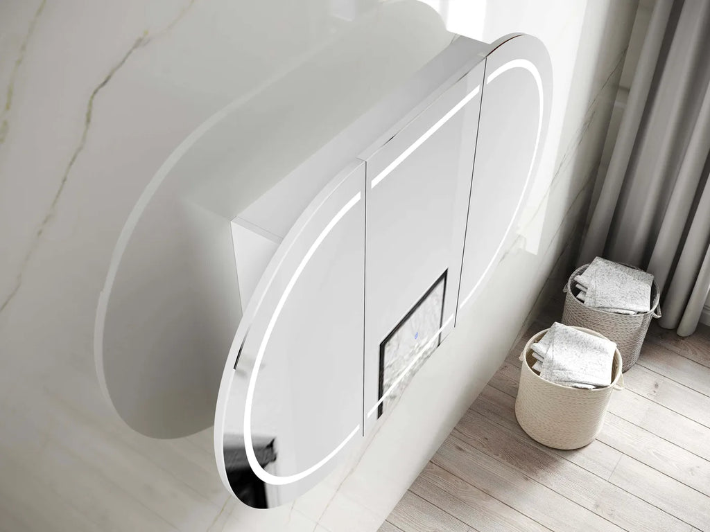 Otti Bondi LED Shaving Cabinet - Matte White