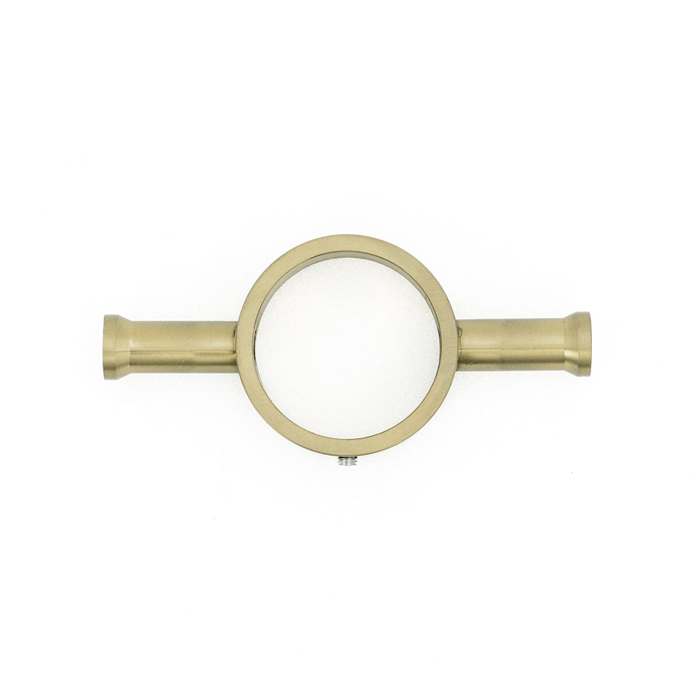 Radiant Heating Vertical Round Bar Hook - Light Gold