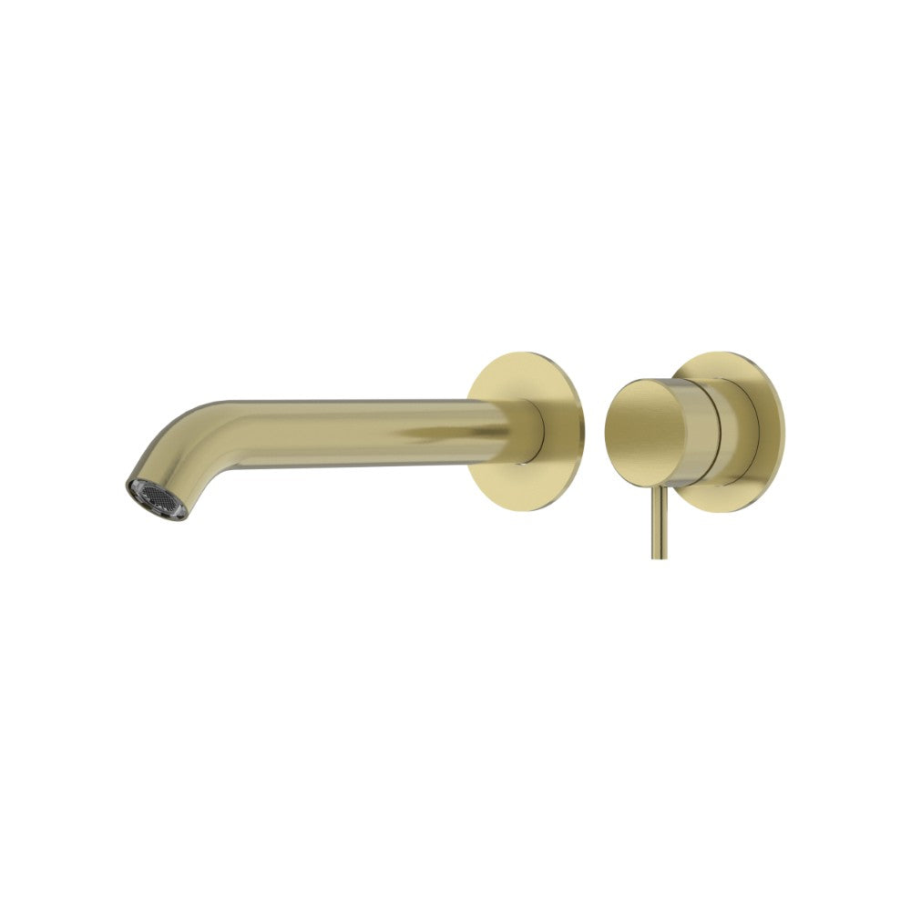 Elle 316 Stainless Steel Wall Outlet Mixer - Brushed Gold