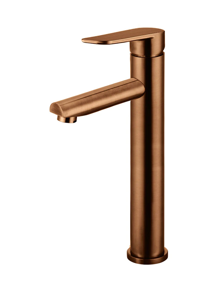 Meir Round Tall Basin Mixer - Lustre Bronze