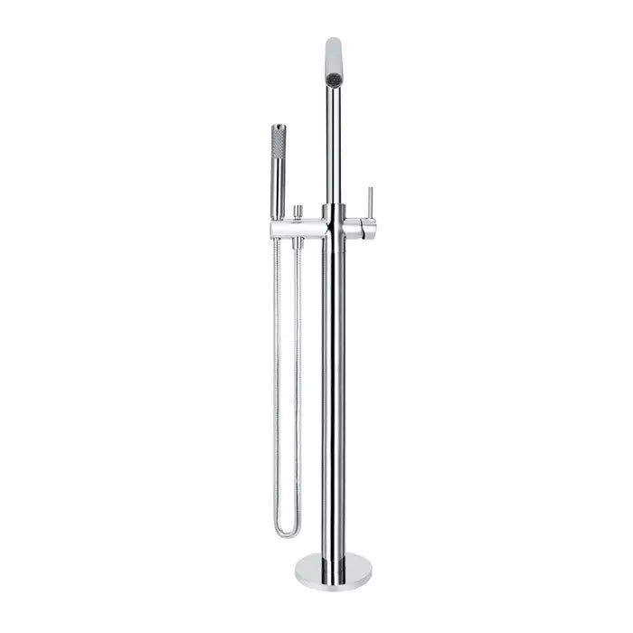 Meir Round Freestanding Bath Spout Plus Hand Shower - Chrome