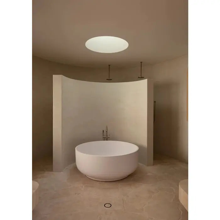 Meir Round Freestanding Bath Spout Plus Hand Shower - Champagne Rose Gold