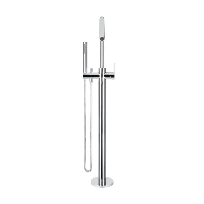 Meir Round Freestanding Bath Spout Plus Hand Shower - Chrome
