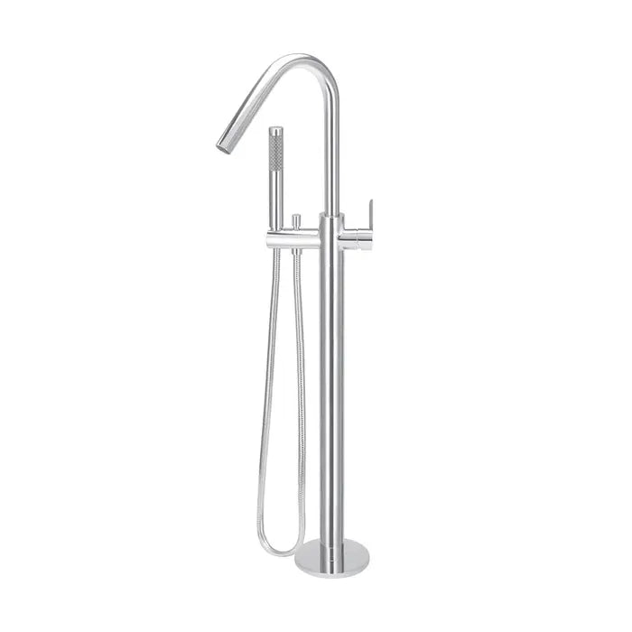 Meir Round Freestanding Bath Spout Plus Hand Shower - Chrome