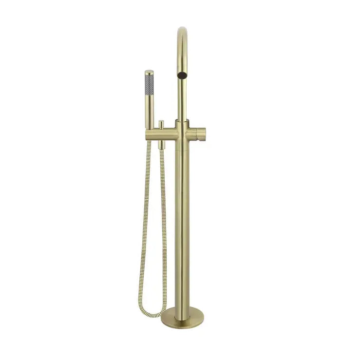 Meir Round Freestanding Bath Spout Plus Hand Shower - Tiger Bronze