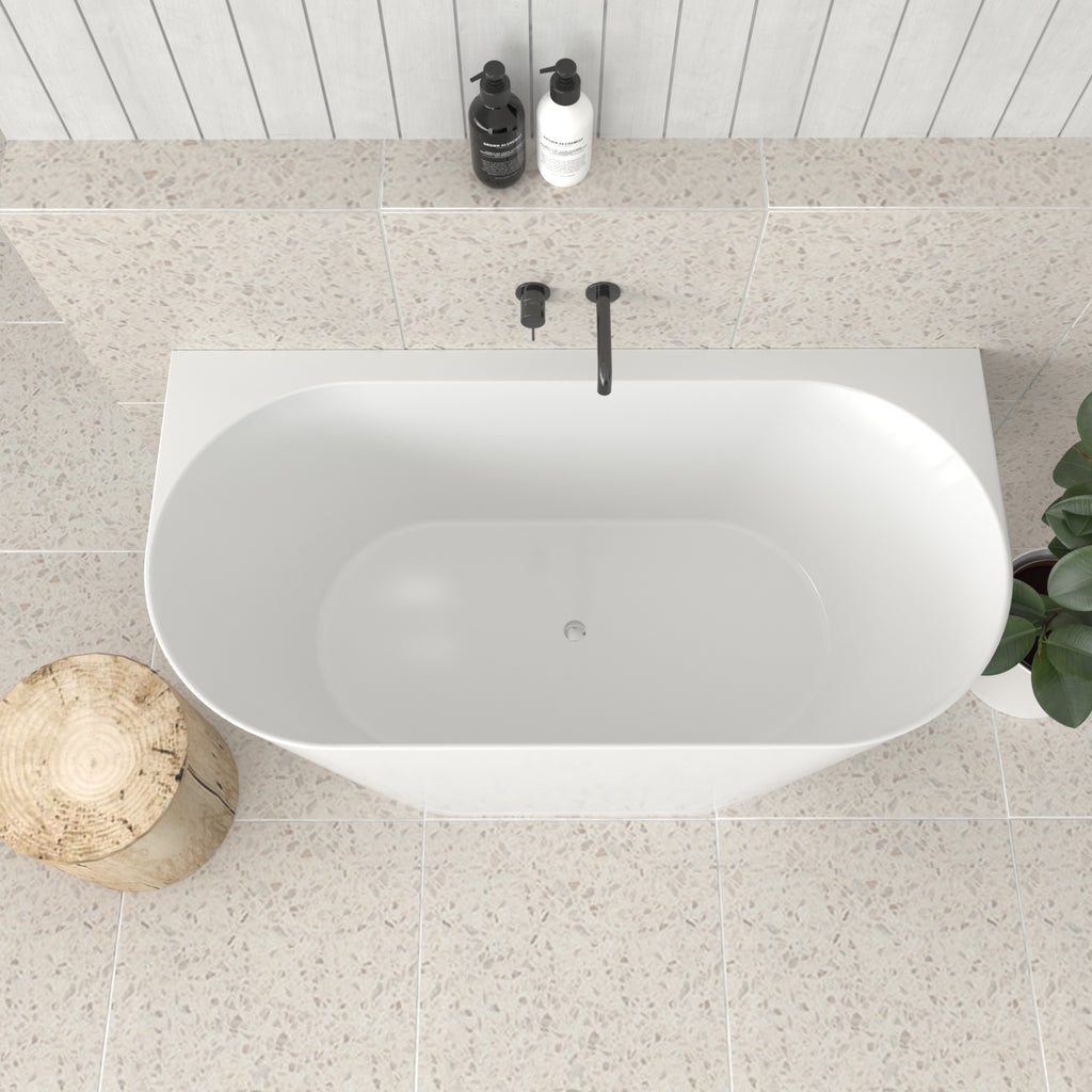 Muse Back To Wall Bathtub Gloss White