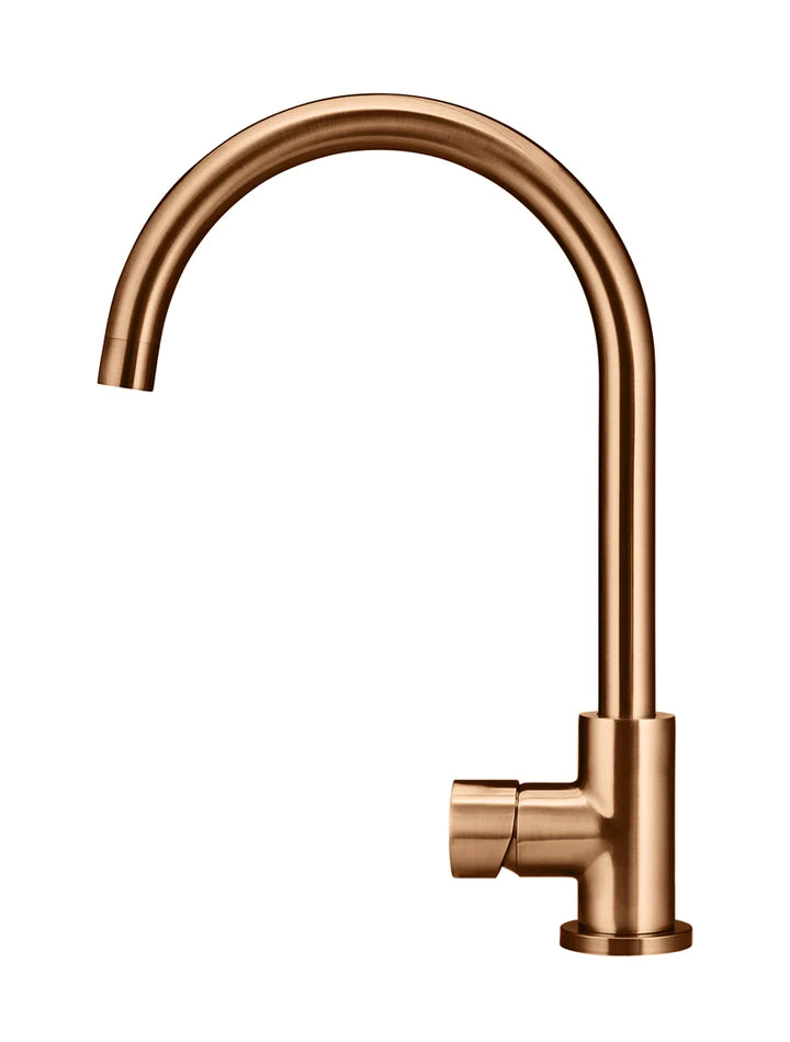 Meir Round Kitchen Mixer Tap - Lustre Bronze