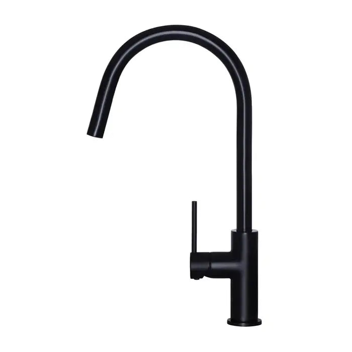 Meir Round Piccola Pull Out Kitchen Mixer Tap - Matte Black