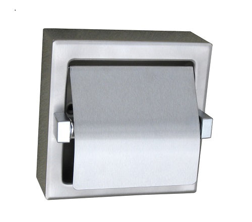 Metlam Surface Mounted Toilet Roll Holder - Satin Stainless Steel