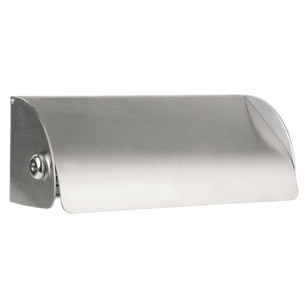 Metlam Double Toilet Roll Holder Lockable - Satin Stainless Steel