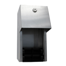 Metlam Double Toilet Roll Dispenser - Satin Stainless Steel