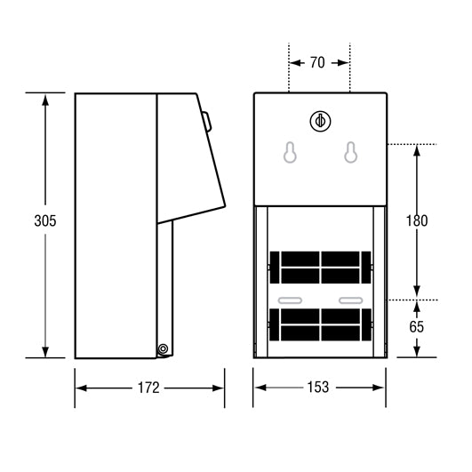 Metlam Double Toilet Roll Dispenser - Satin Stainless Steel