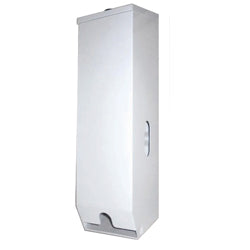 Metlam Lockable Toilet Roll Dispenser - White Powder Coat