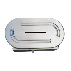 Metlam Double Jumbo Toilet Roll Dispenser - Satin Stainless Steel