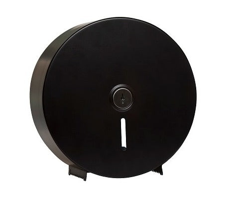 Metlam Jumbo Lockable Toilet Roll Dispenser - Designer Black