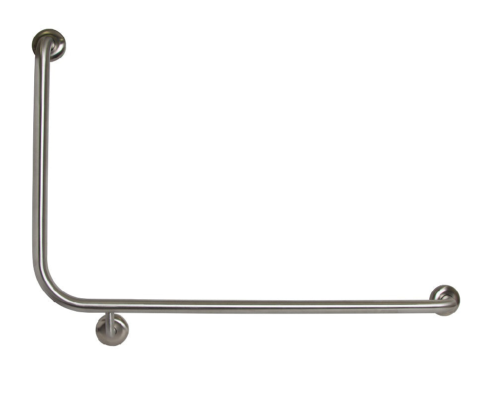 Metlam 90° Flush Mount Side Wall 950x600mm - Satin Stainless Steel