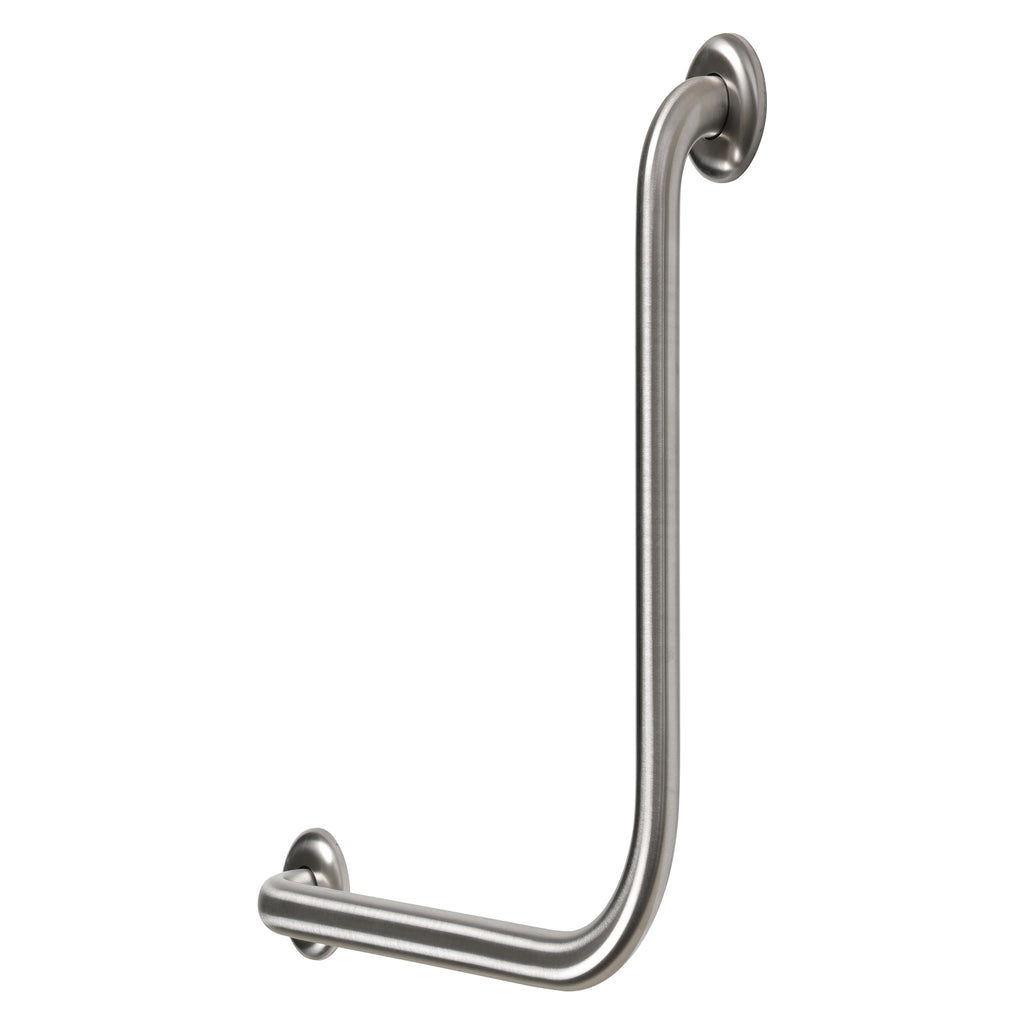 Metlam 90° Ambulant Grab Rail - Satin Stainless Steel