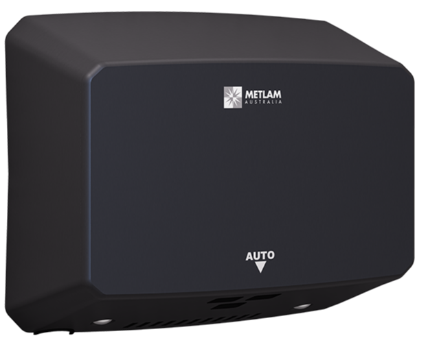 Metlam EcoSlender Slimline Automatic Operation Hand Dryer - Designer Black