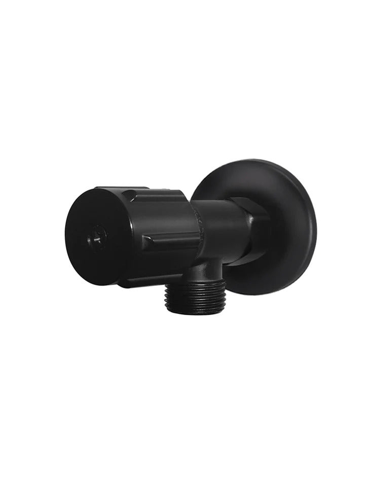 Meir Round Mini Stop Cistern Tap - Matte Black