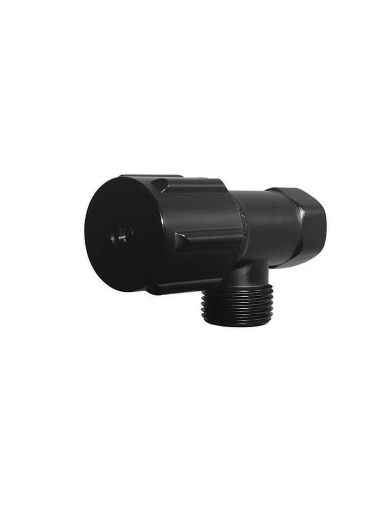 Meir Round Mini Stop Cistern Tap - Matte Black