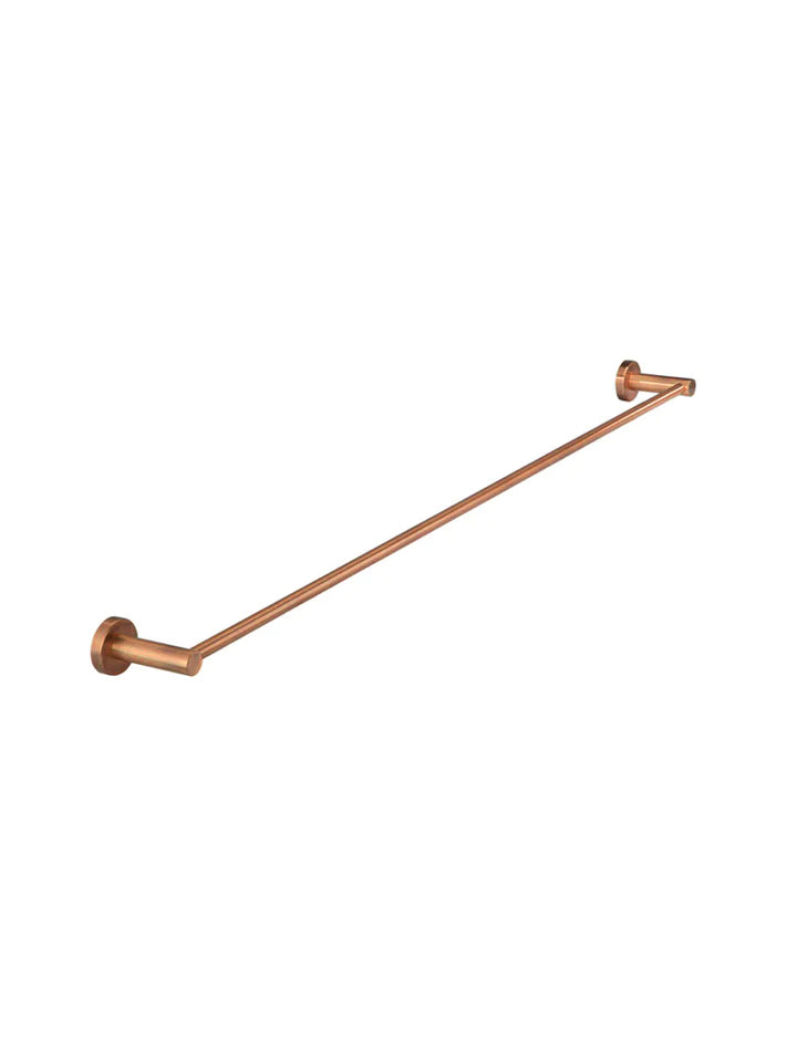 Meir Round Single Towel Rail - Lustre Bronze