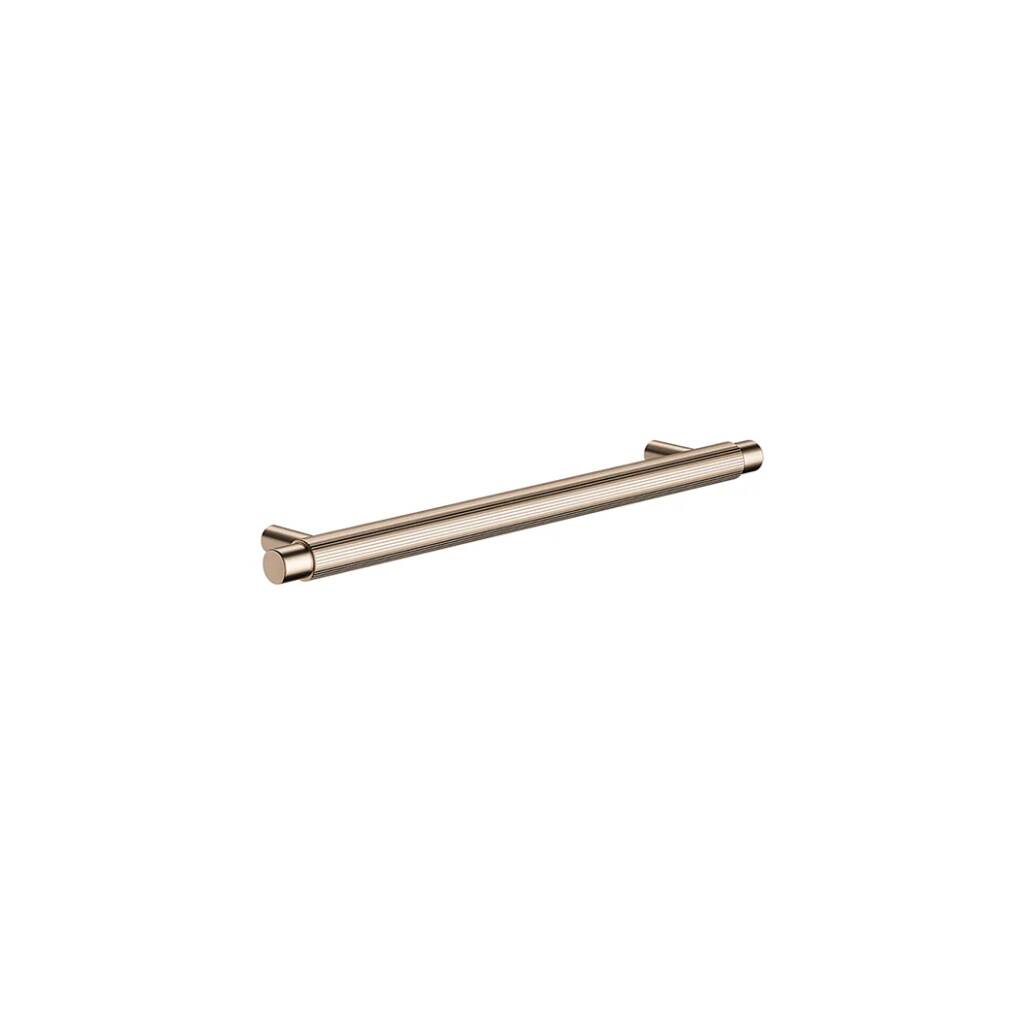 Meir Öppen Round Pull Cabinet Handle (Linear Knurled) - Champagne