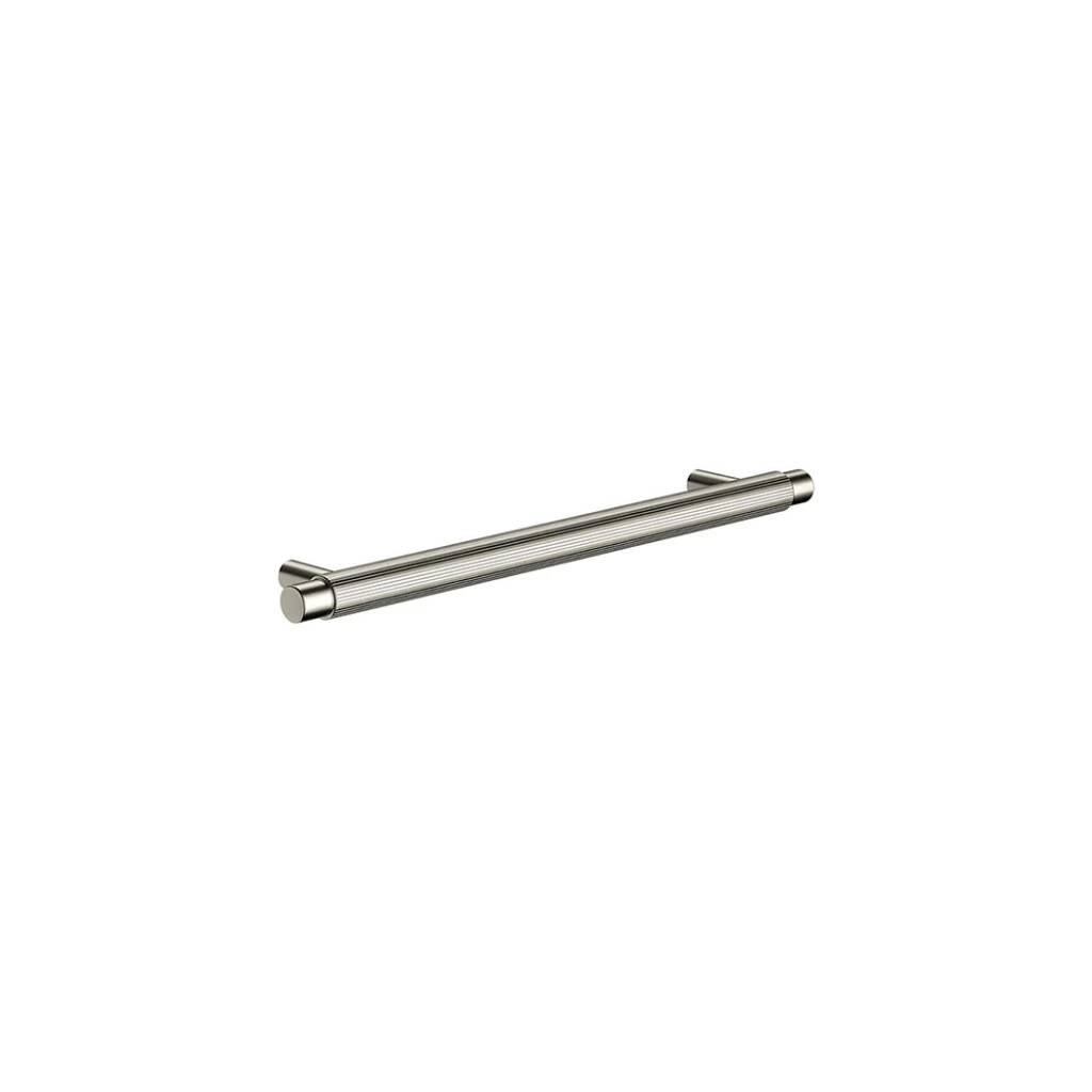 Meir Öppen Round Pull Cabinet Handle (Linear Knurled) - Brushed Nickel