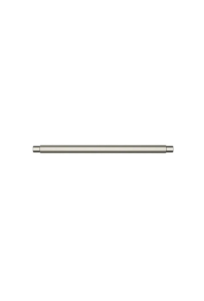 Meir Öppen Round Pull Cabinet Handle (Linear Knurled) - Brushed Nickel