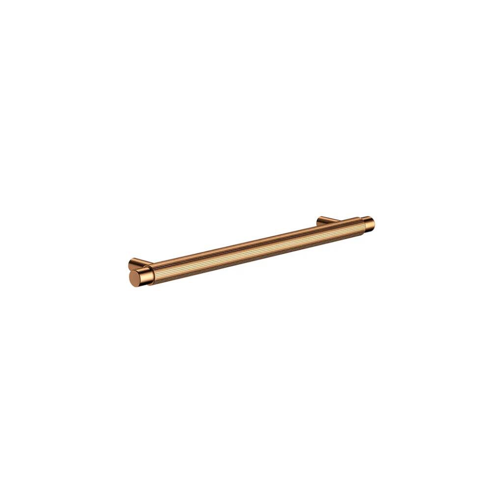 Meir Öppen Round Pull Cabinet Handle (Linear Knurled) - Lustre Bronze