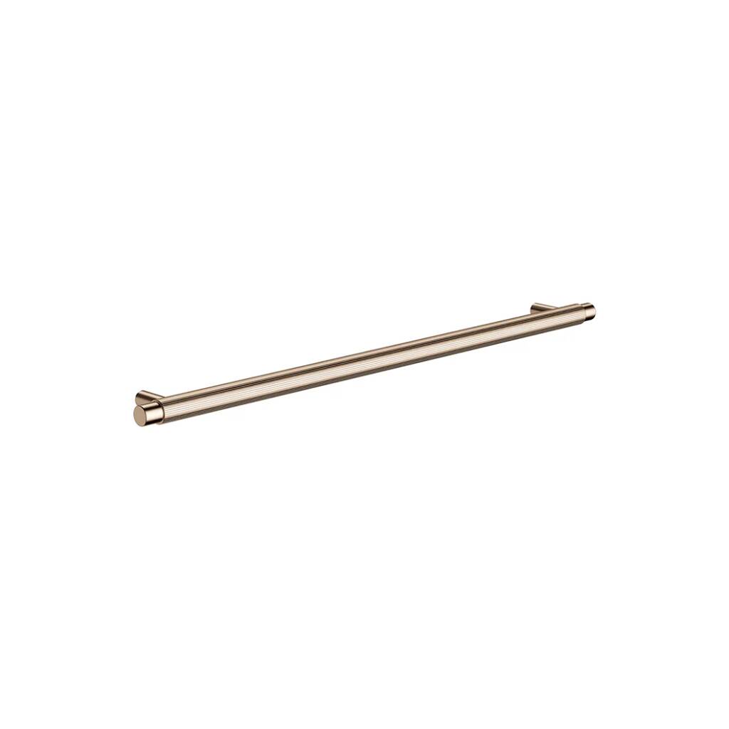 Meir Öppen Round Pull Cabinet Handle (Linear Knurled) - Champagne