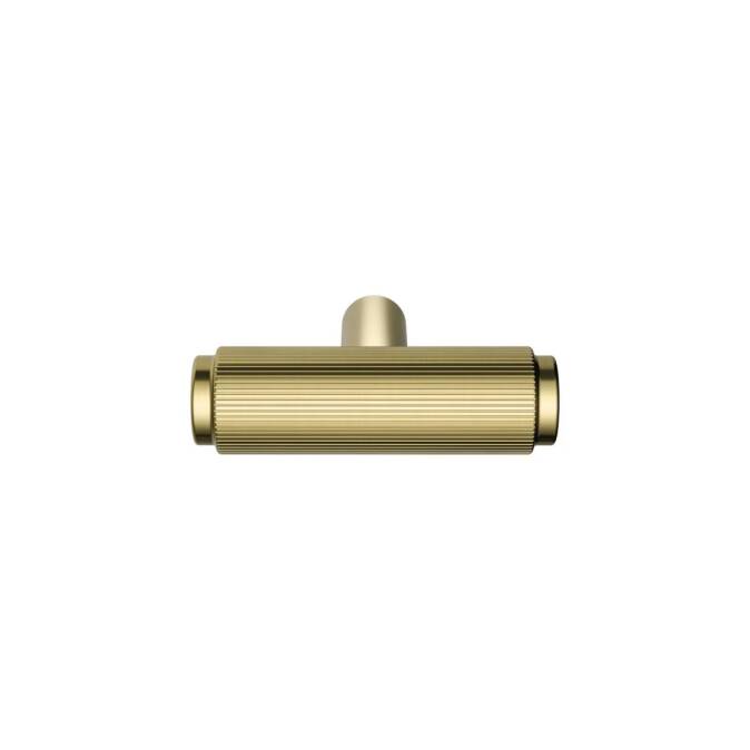 Meir Öppen T-Pull Cabinet Handle (Linear Knurled) - Tiger Bronze