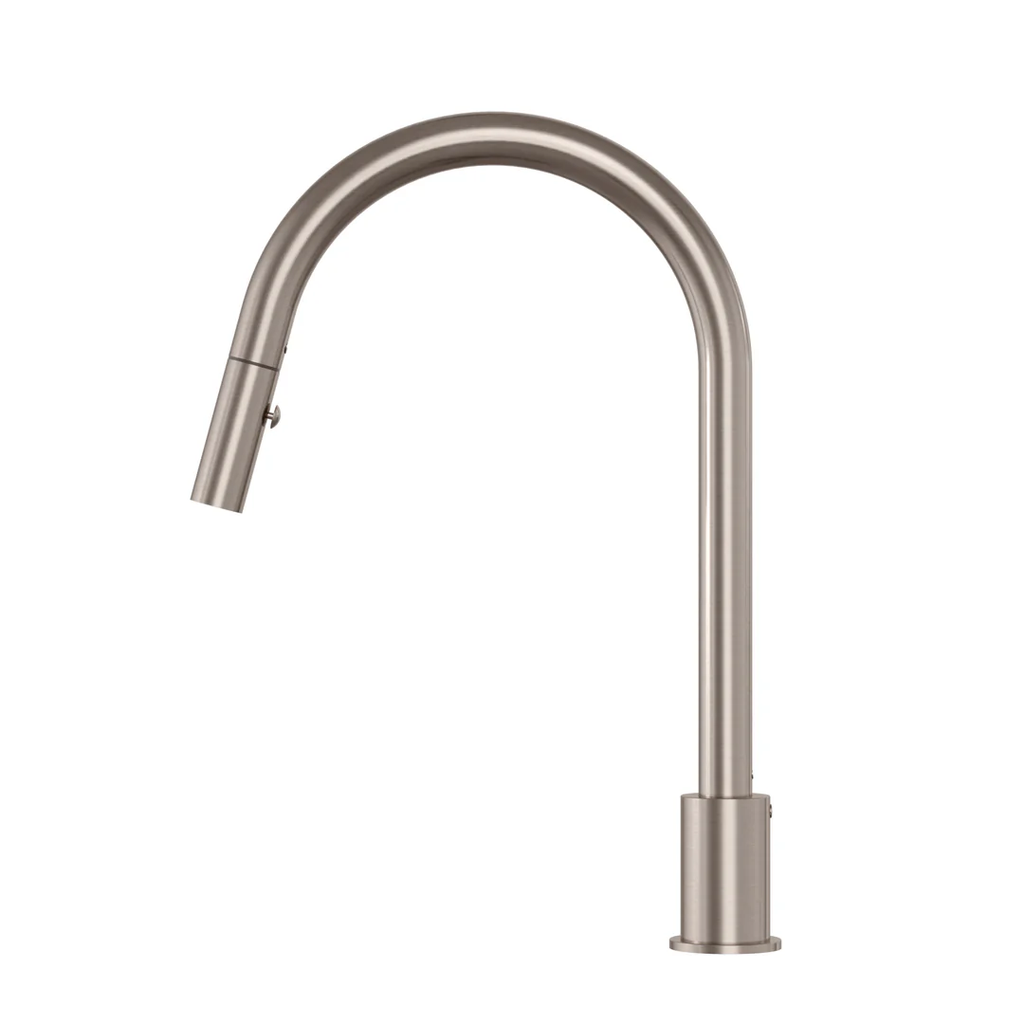 Meir Kitchen Hob Spout with Pull Out Nozzle - Champagne