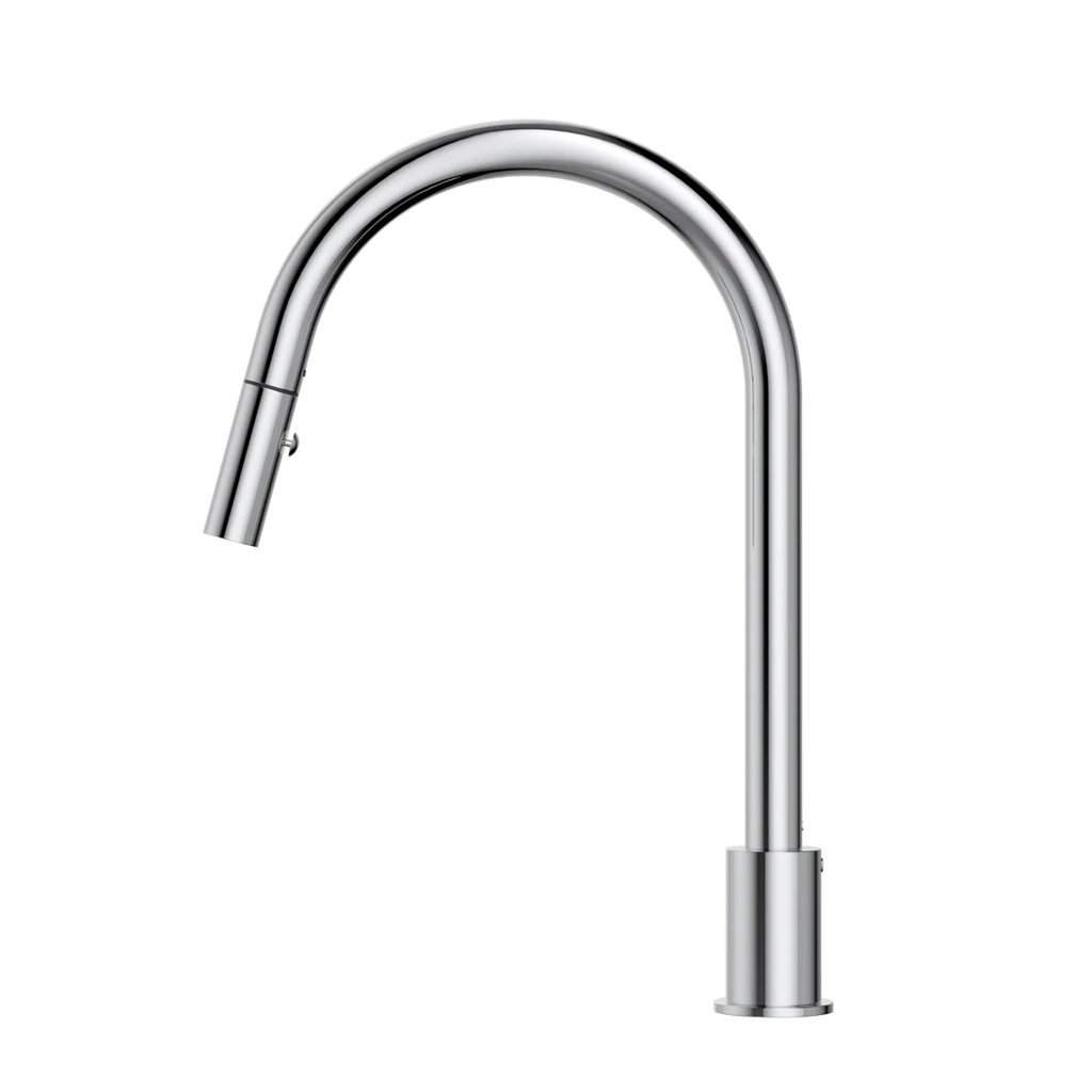 Meir Kitchen Hob Spout with Pull Out Nozzle - Brushed Nickel