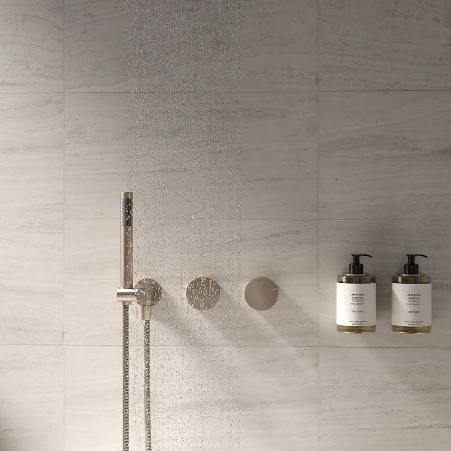 Meir Progressive mixer (in-wall body and Trim set) - Champagne