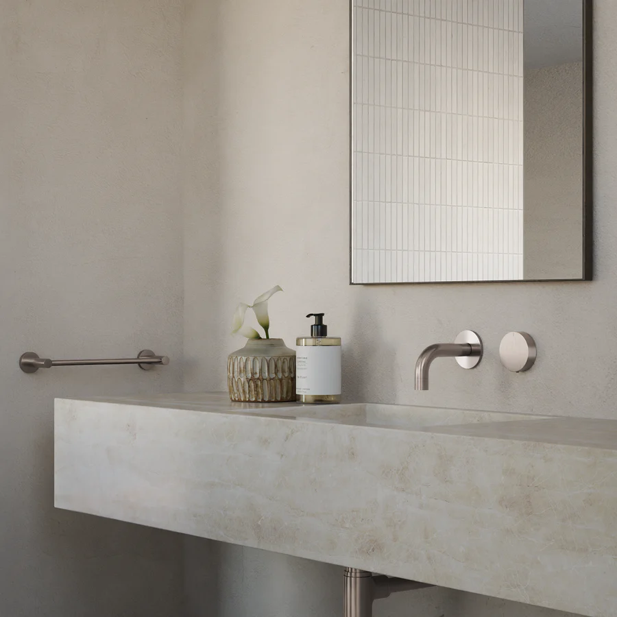 Meir Progressive mixer (in-wall body and Trim set) - Champagne