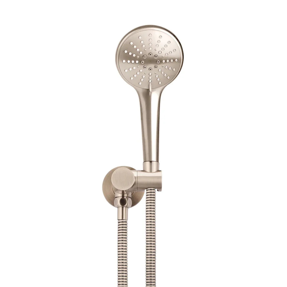 Meir Round Shower On Swivel Bracket - Champagne