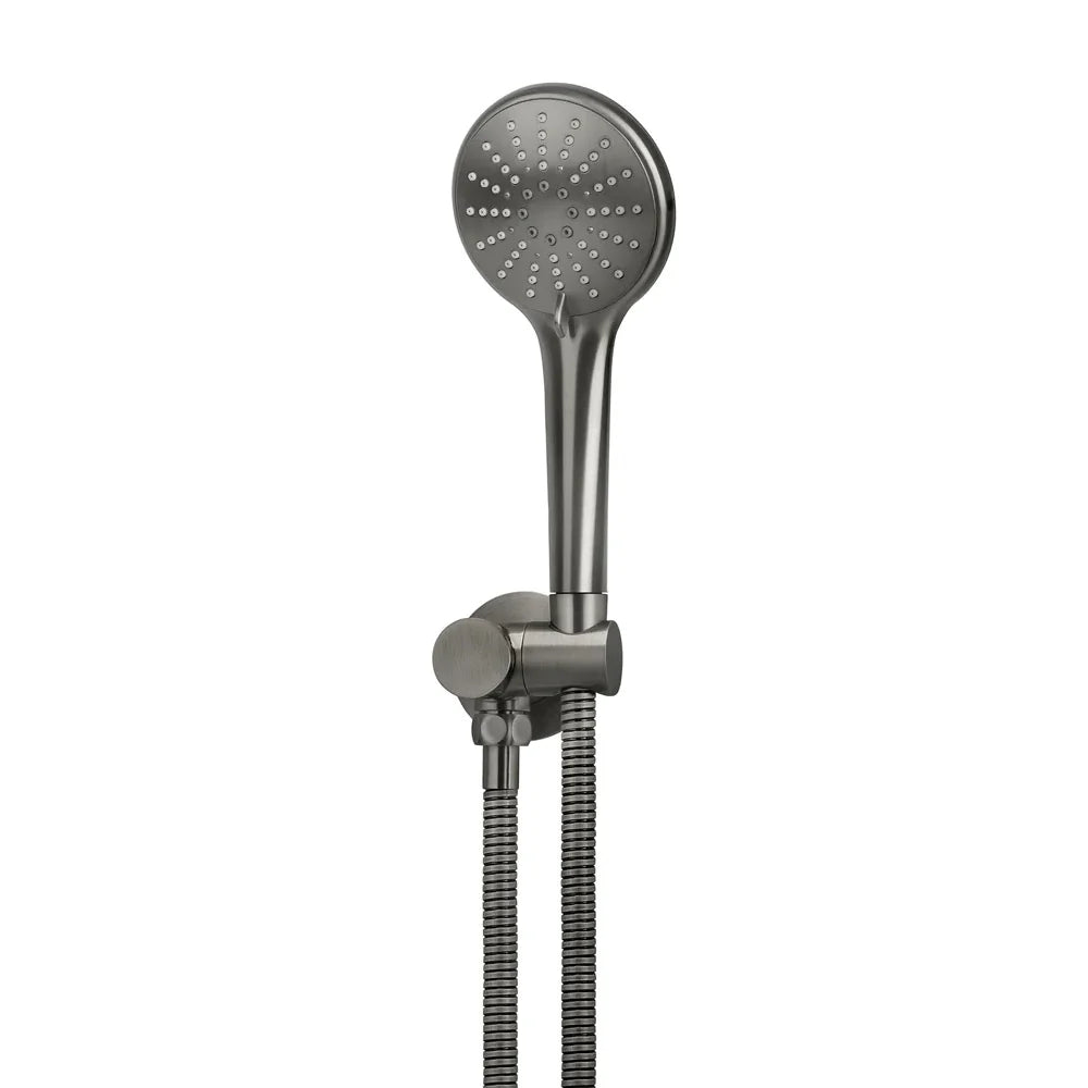 Meir Round Shower On Swivel Bracket - Gunmetal